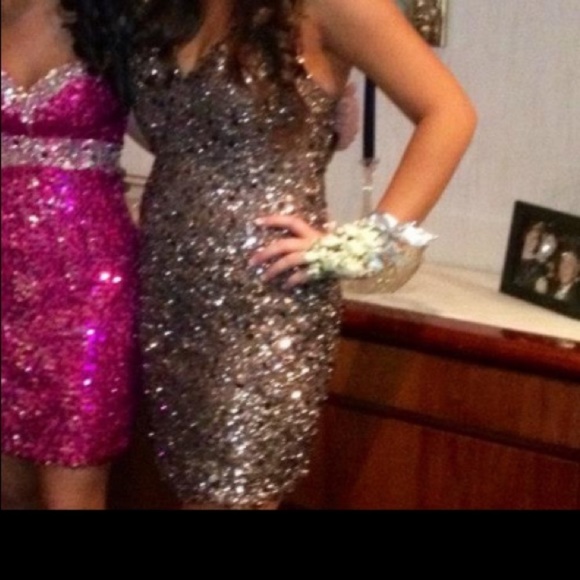 Adrianna Papell sequins cocktail dress - Picture 11 of 12